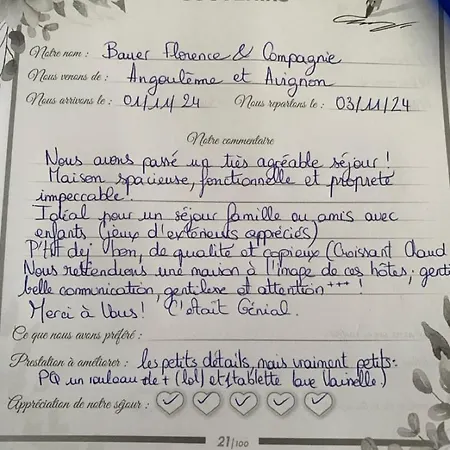 Hébergement de vacances Au Paradis Des Anges Maison De Village Climatise Avec Jardin